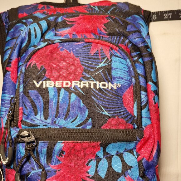 *SAVE* Vibedration Hydration Backpack w/o bladder w/ bag,blue pink tropical main image 14